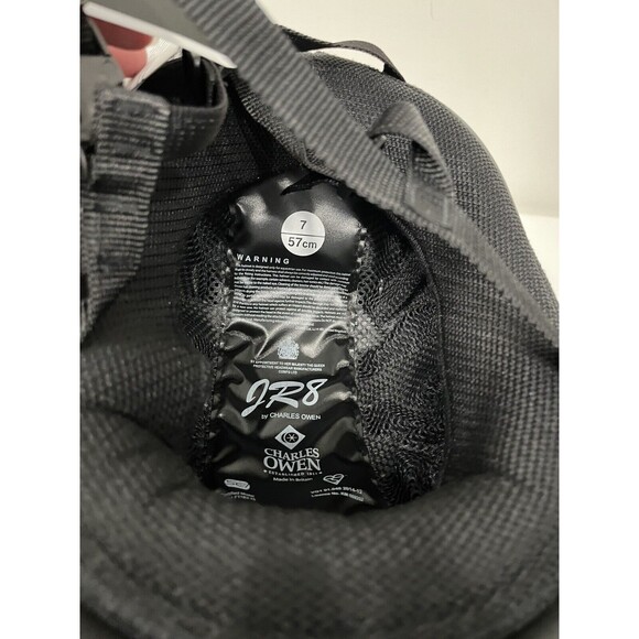 Charles Owen JR8 LTD Riding Helmet -Size 7- (57CM)- Black Painted, NEW - Picture 8 of 10